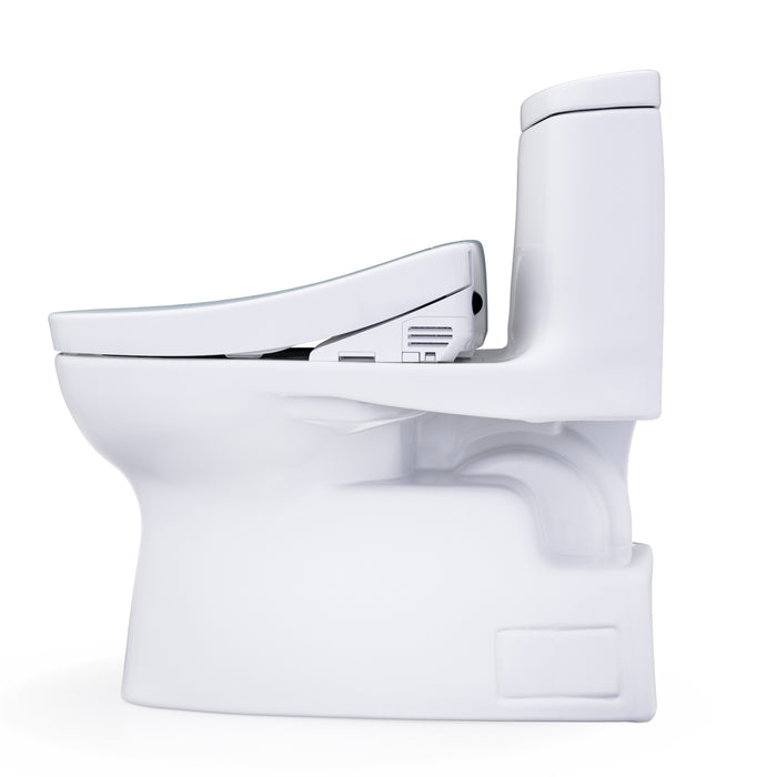 TOTO MW6143446CEFG#01 Carlyle II One-Piece Elongated Universal Height Toilet with Washlet+ S5 Bidet Seat