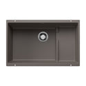 Blanco 527415 Precis Cascade SILGRANIT 29" Single Bowl Undermount Kitchen Sink with Colander - Volcano Gray
