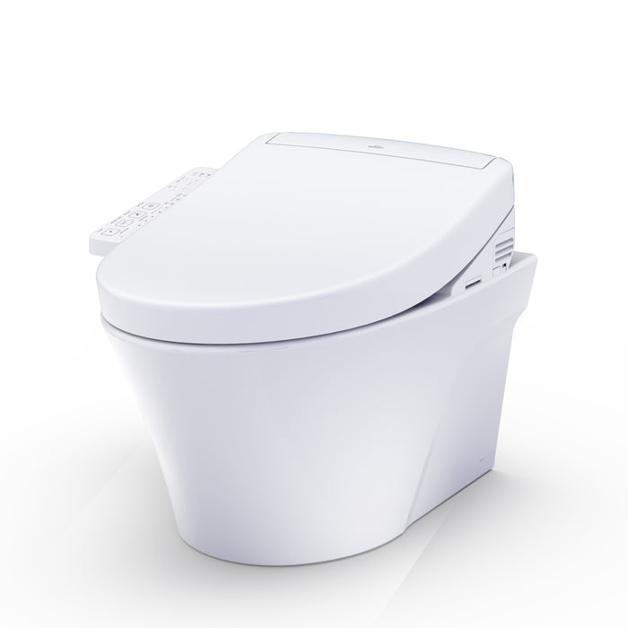 TOTO CWT4263346CMFG#MS Washlet+ AP Wall-Hung Toilet and Washlet S2 and DuoFit In-Wall Dual-Flush Tank