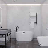 ANZZI FT-AZ098-59 Chand 59" Acrylic Flatbottom Freestanding Bathtub in White