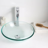 ANZZI LS-AZ087 Etude Series Vessel Sink in Lustrous Clear