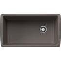 Blanco 443108 Diamond SILGRANIT 33" Super Single Undermount Kitchen Sink - Volcano Gray