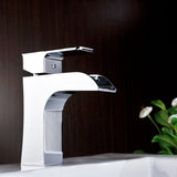 ANZZI L-AZ019 Forza Series Single Hole Single-Handle Low-Arc Bathroom Faucet in Polished Chrome