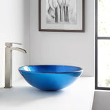 ANZZI LS-AZ8087 Crow Series Vessel Sink in Lustrous Blue