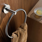 ANZZI AC-AZ005BN Caster Series Towel Ring in Brushed Nickel