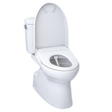 TOTO MW4744726CEFG#01 WASHLET+ Vespin II Two-Piece Toilet and WASHLET+ S7 Bidet Seat, Cotton White