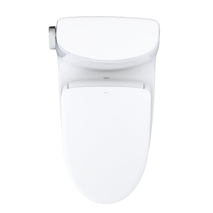 TOTO MW6044726CUFG#01 WASHLET+ UltraMax II 1G One-Piece Toilet and WASHLET+ S7 Bidet Seat, Cotton White