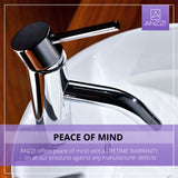 ANZZI L-AZ030 Bravo Series Single Hole Single-Handle Low-Arc Bathroom Faucet in Polished Chrome