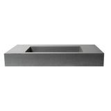 ALFI Brand ABCO40R 40" Solid Concrete Rectangular Countertop Sink