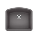 Blanco 441468 Diamond SILGRANIT 24" Single Bowl Undermount Kitchen Sink - Cinder