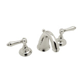 House of Rohl A2108LMPN-2 San Julio C-Spout Widespread Bathroom Faucet