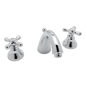 House of Rohl A2707XMAPC-2 Verona C-Spout Widespread Bathroom Faucet