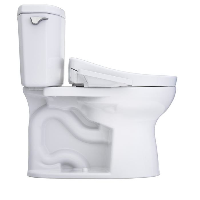 TOTO MW4543346CUFG#01 Drake II 1G Elongated 1.0 GPF Universal Height Toilet with Washlet+ S2 Bidet Seat