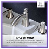 ANZZI L-AZ015BN Sonata Series 8" Widespread 2-Handle Mid-Arc Bathroom Faucet in Brushed Nickel