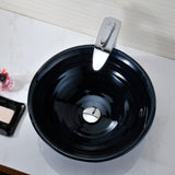 ANZZI LS-AZ8097 Rongomae Series Deco-Glass Vessel Sink in Coiled Blue