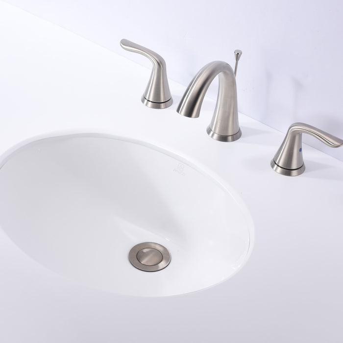 ANZZI LS-AZ109 Rhodes Series 21.5" Ceramic Undermount Sink Basin in White