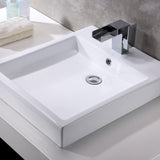 ANZZI LS-AZ124 Deux Series Ceramic Vessel Sink in White