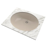 TOTO LT579G#03 Rendezvous Oval Undermount Bathroom Sink with CEFIONTECT, Bone