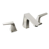 ANZZI 2-Handle 3-Hole 8 in. Widespread Bathroom Faucet With Pop-up Drain in Brushed Nickel