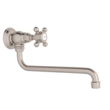 House of Rohl A1445XMSTN-2 Wall Mount 11 3/4" Reach Pot Filler