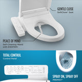 TOTO SW3073#01 WASHLET C2 Electronic Bidet Toilet Seat with PreMist and eWater+ Wand Cleaning, Round