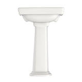 TOTO LPT532N#11 Promenade 24" x 19-1/4" Pedestal Bathroom Sink for Single Hole Faucets, Colonial White