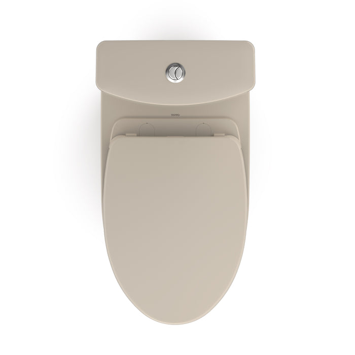 TOTO MS446124CEMFGN#03 Aquia IV Two-Piece Dual Flush Toilet, WASHLET+ Ready, Bone Finish