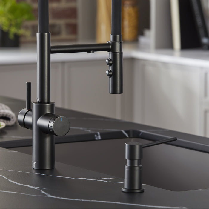Blanco 442992 Catris Flexo Filter-Ready Semi-Pro Pull-Down Dual-Spray Kitchen Faucet - Matte Black