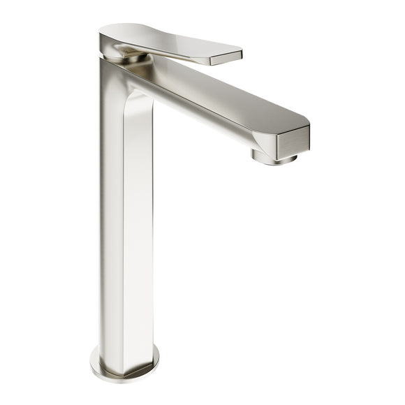 ANZZI Single Handle Single Hole Bathroom Vessel Sink Faucet With Pop-up Drain in Brushed Nickel