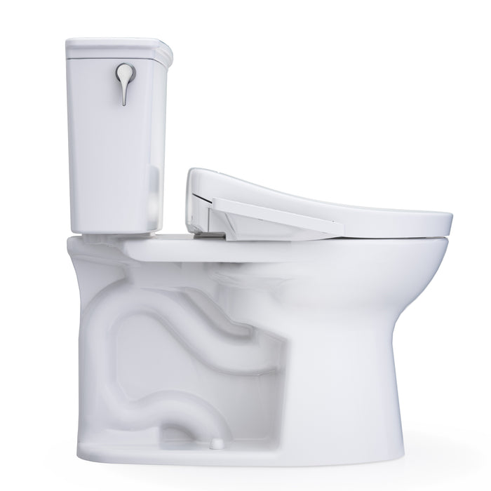 TOTO MW7863346CEFG.10#01 Drake Transitional Washlet+ Elongated Universal Height Toilet with S2 Bidet Seat