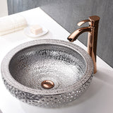 ANZZI LS-AZ180 Regalia Series Vessel Sink in Speckled Silver