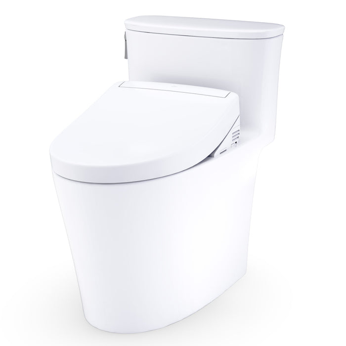TOTO MW6863446CUFG#01 Aurora 1G WASHLET+ S5 One-Piece Elongated 1.0 GPF Universal Height Toilet