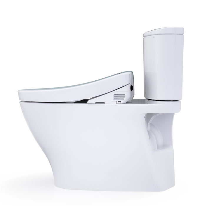 TOTO MW4423446CUFG#01 Washlet+ Nexus 1G Elongated 1.0 GPF Universal Height Toilet with S5 Bidet Seat, Cotton White