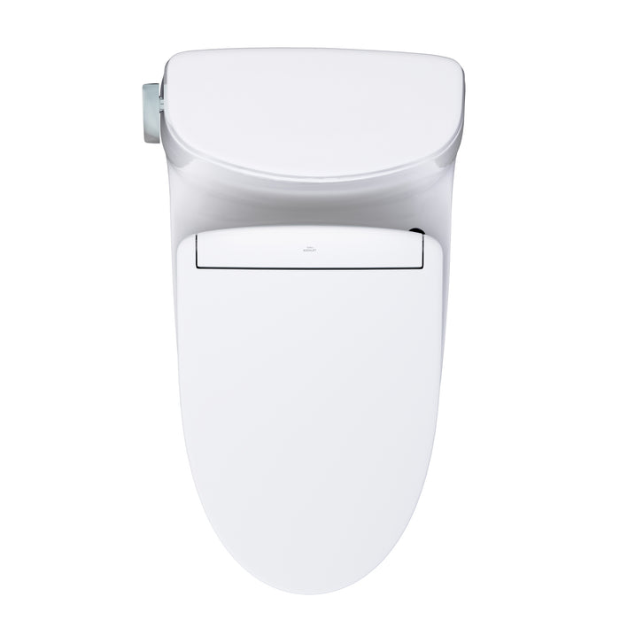 TOTO MW6043446CUFG#01 UltraMax II 1G One-Piece Elongated 1.0 GPF Universal Height Toilet with Washlet+ S5 Bidet Seat