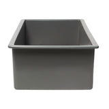 ALFI Brand ABF3219SUD-GM Grey Matte 32" x 19" Fireclay Single Bowl Kitchen Sink with Grid