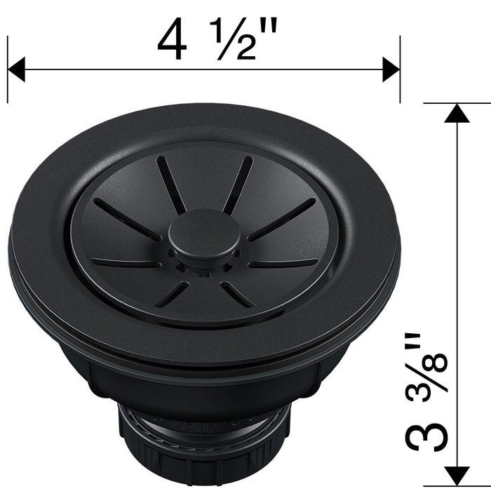 Blanco 222467 Essential Silgranit 3.5" Basket Strainer with Turn-to-Close - Anthracite