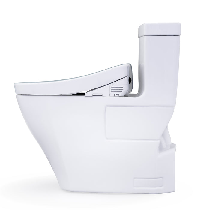 TOTO MW6243446CEFG#01 Legato One-Piece Elongated Universal Height Toilet with Washlet S5 Bidet Seat