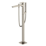 TOTO TBG07306U#BN GE Single-Handle Free Standing Tub Filler with Handshower, Brushed Nickel