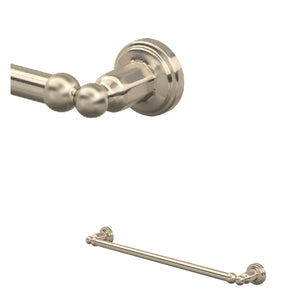 Rohl U.6940STN Perrin and Rowe Edwardian Wall Mount 19 1/2" Single Towel Bar