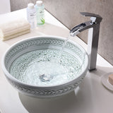 ANZZI LS-AZ8204 Satui Series Vessel Sink in Decor White