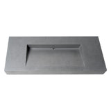 ALFI Brand ABCO48R 48" Solid Concrete Rectangular Countertop Sink