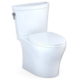 TOTO MS448124CEMFGN#01 Aquia IV Arc Two-Piece Elongated Dual Flush Universal Height Toilet - Cotton White