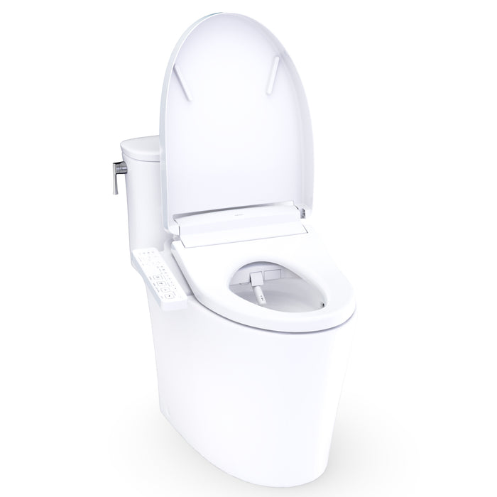 TOTO MW6863346CUFG#01 Aurora 1G WASHLET+ S2 One-Piece Elongated 1.0 GPF Universal Height Toilet