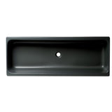 ALFI Brand AB48TRBM 48" Black Matte Above Mount Fireclay Bathroom Trough Sink