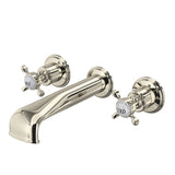 Rohl U.3581X-PN/TO Perrin and Rowe Edwardian Wall Mount 3-Hole Tub Filler