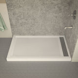 ANZZI SB-AZ012WR Field Series 60" x 36" Shower Base in White