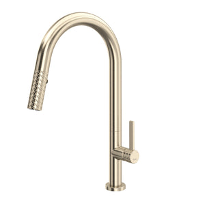 House of Rohl TE55D1LMSTN Tenerife Pull-Down Kitchen Faucet with C-Spout