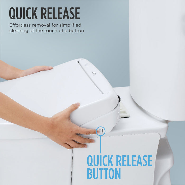 TOTO SW3083#01 WASHLET C5 Bidet Toilet Seat with PREMIST and EWATER+ Wand Cleaning, Round