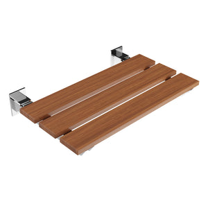 Rochen 18.7 in. Teak Wall Mounted Folding Shower Seat