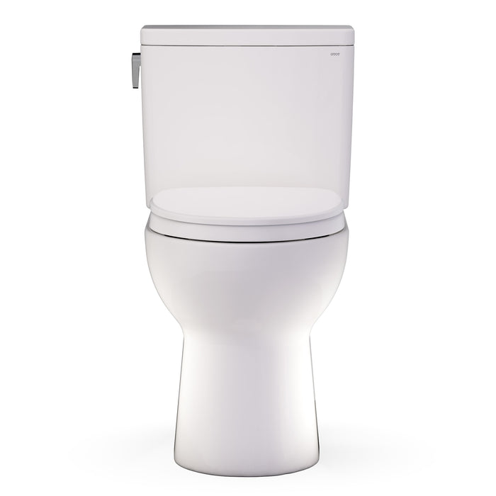 TOTO MS472124CEFG#12 Glaston Two-Piece Elongated 1.28 GPF Universal Height Toilet with Seat, Sedona Beige